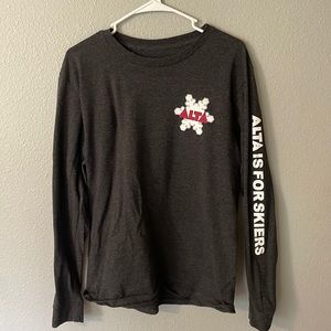 Alta long sleeve woven material